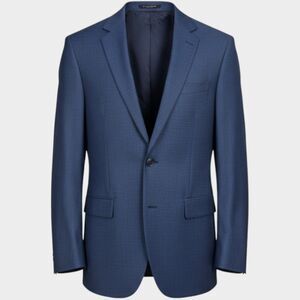 JOS A BANK  Mens Blazer Sport Coat Two Button Suit Jacket Wool Navy 44R